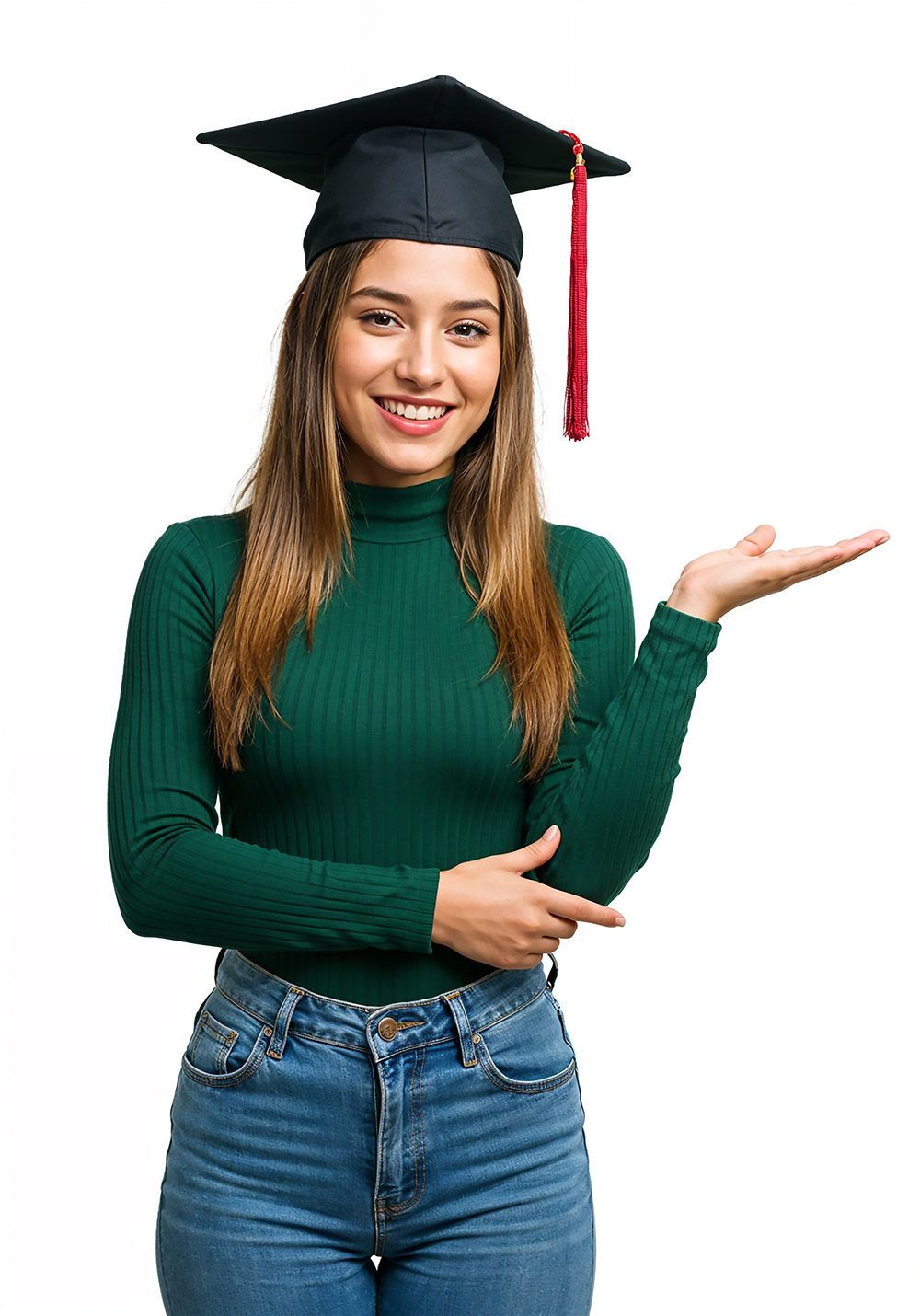 graduation portrait smiling young woman