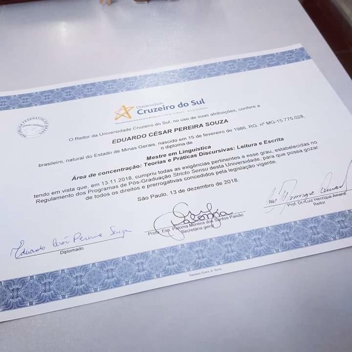 Comprar diploma Cruzeiro do Sul