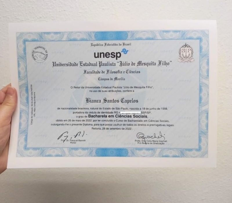 Comprar diploma UNESP