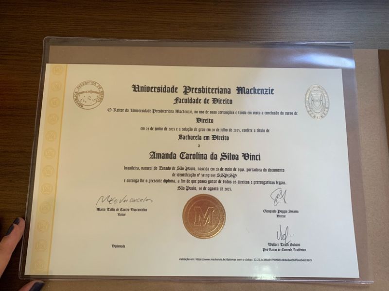 Comprar diploma Mackenzie Rio