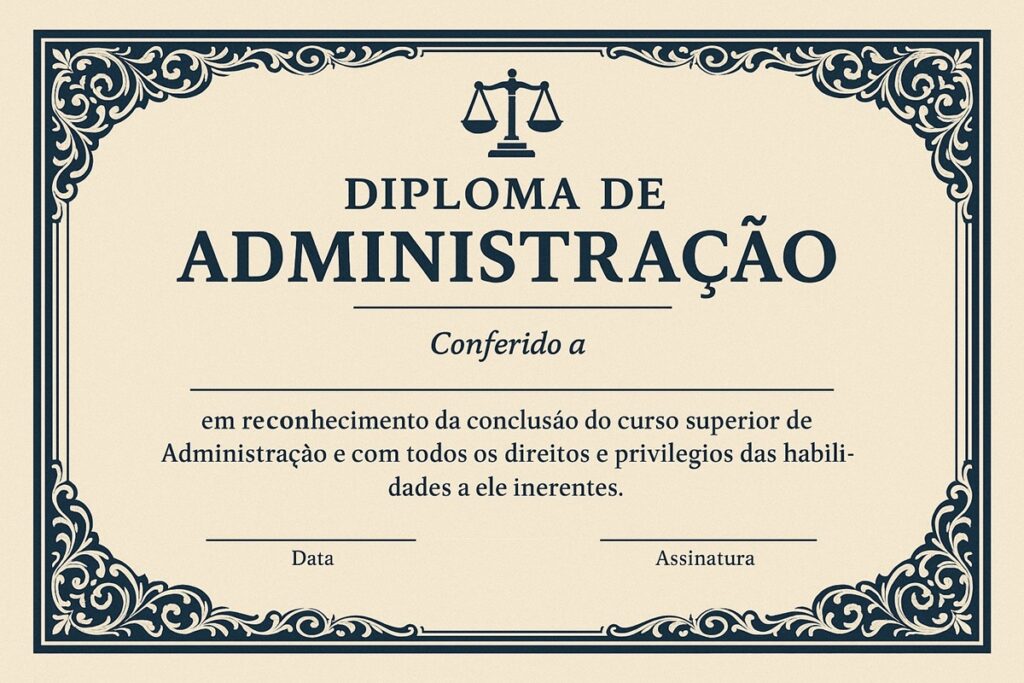 diploma de administração