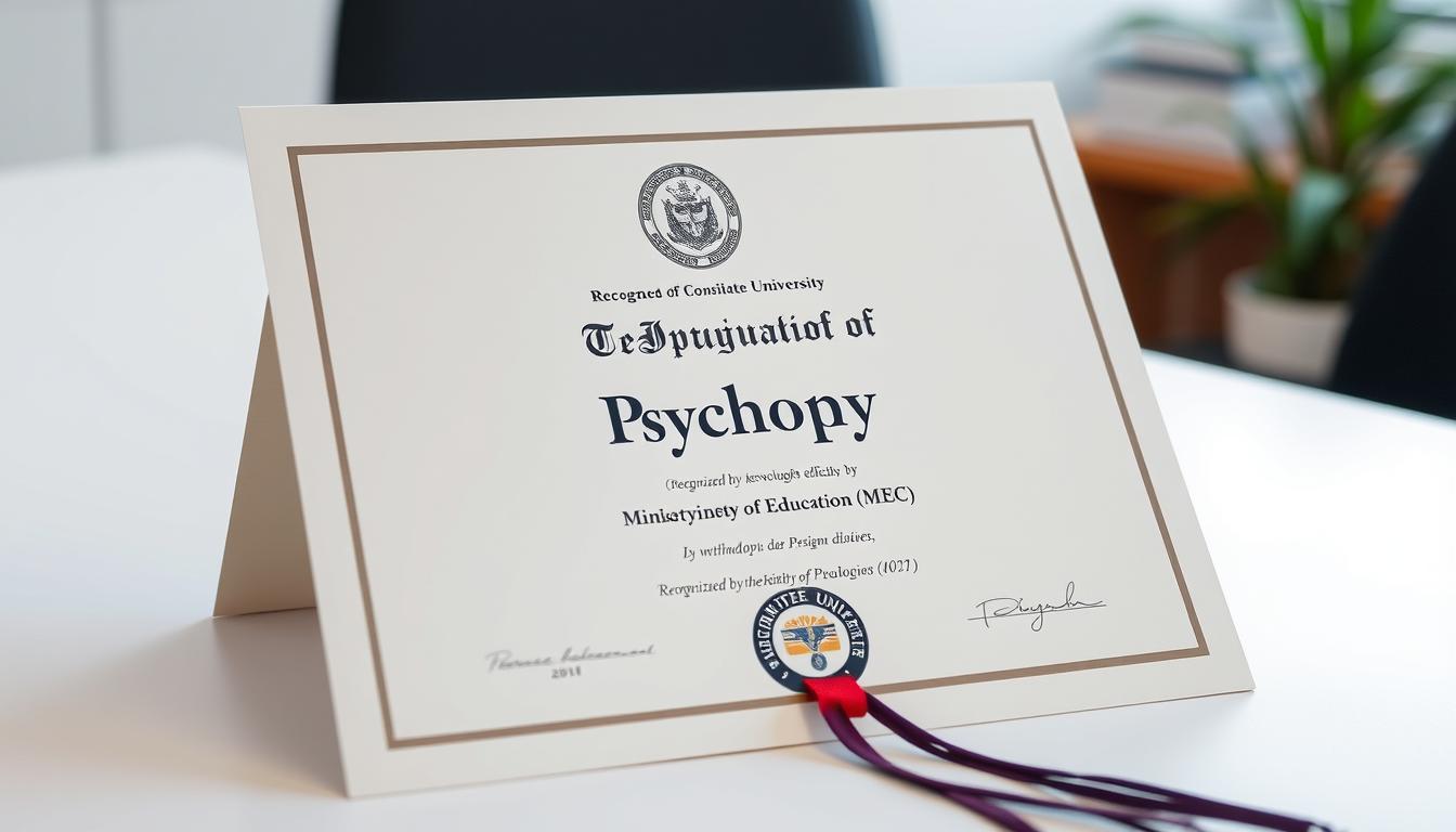 Comprar diploma de Psicologia reconhecido pelo MEC