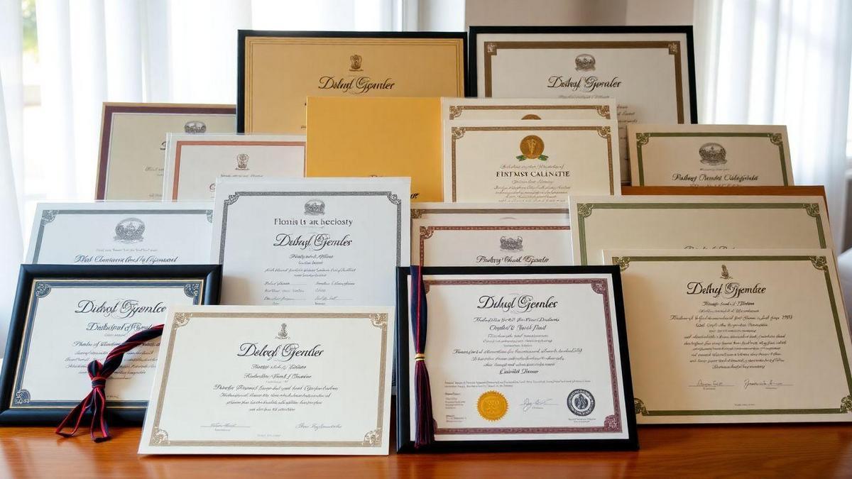 Diferentes Tipos de Diplomas Disponíveis