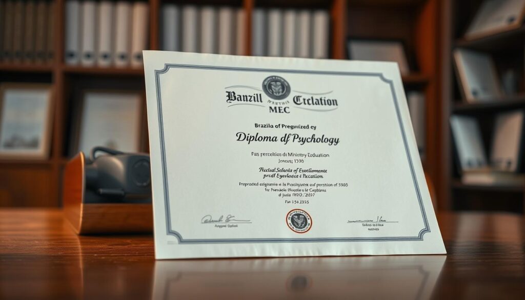 diploma de psicologia reconhecido
